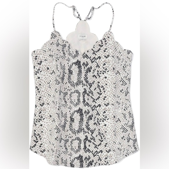 J. Crew Tops - Scalloped Crepe Cami